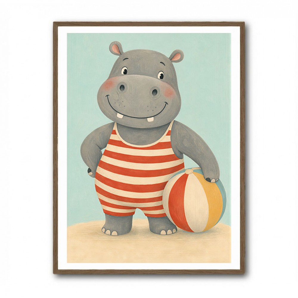 Hippo in Swimsuit