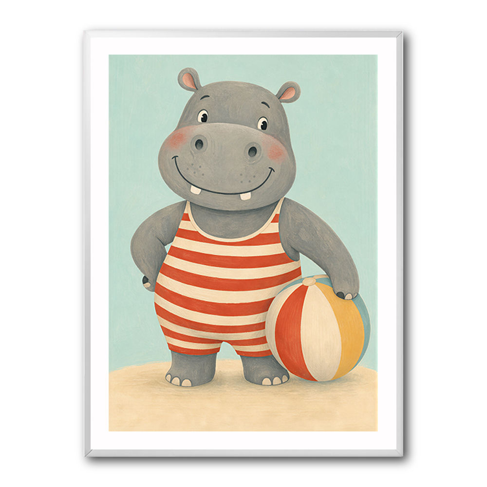 Hippo in Swimsuit