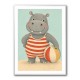 Hippo in Swimsuit