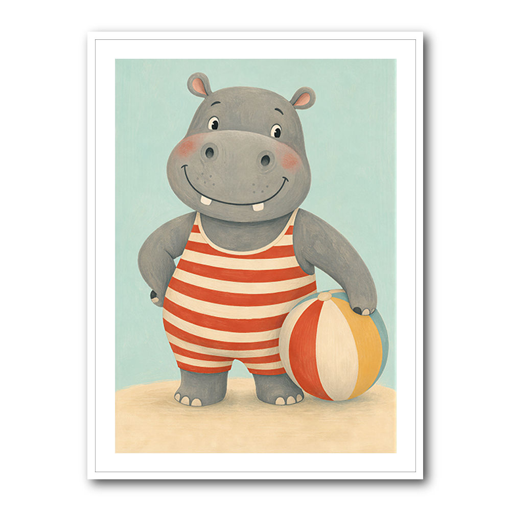 Hippo in Swimsuit