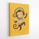 Monkey With Headphones