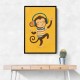 Monkey With Headphones
