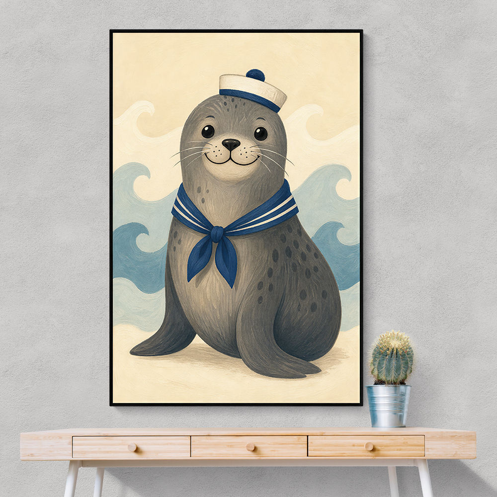 Seal With Sailor Hat
