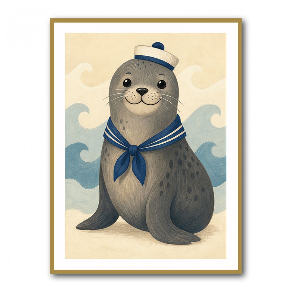 Seal With Sailor Hat