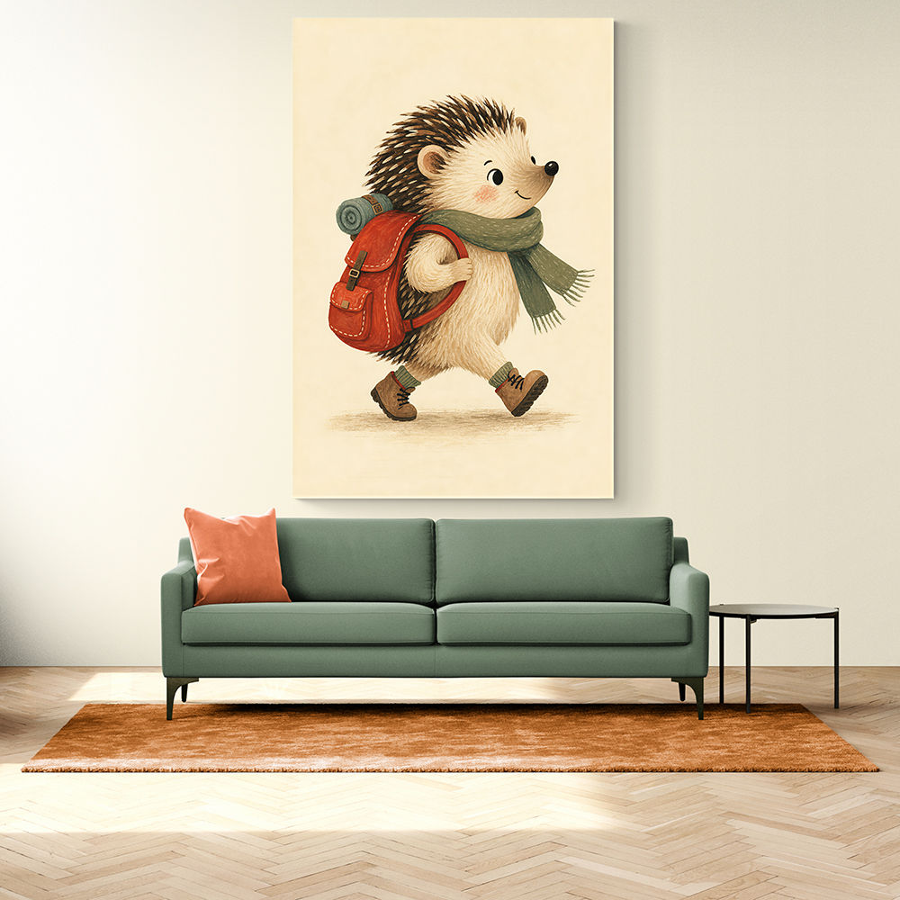 Hedgehog With Backpack