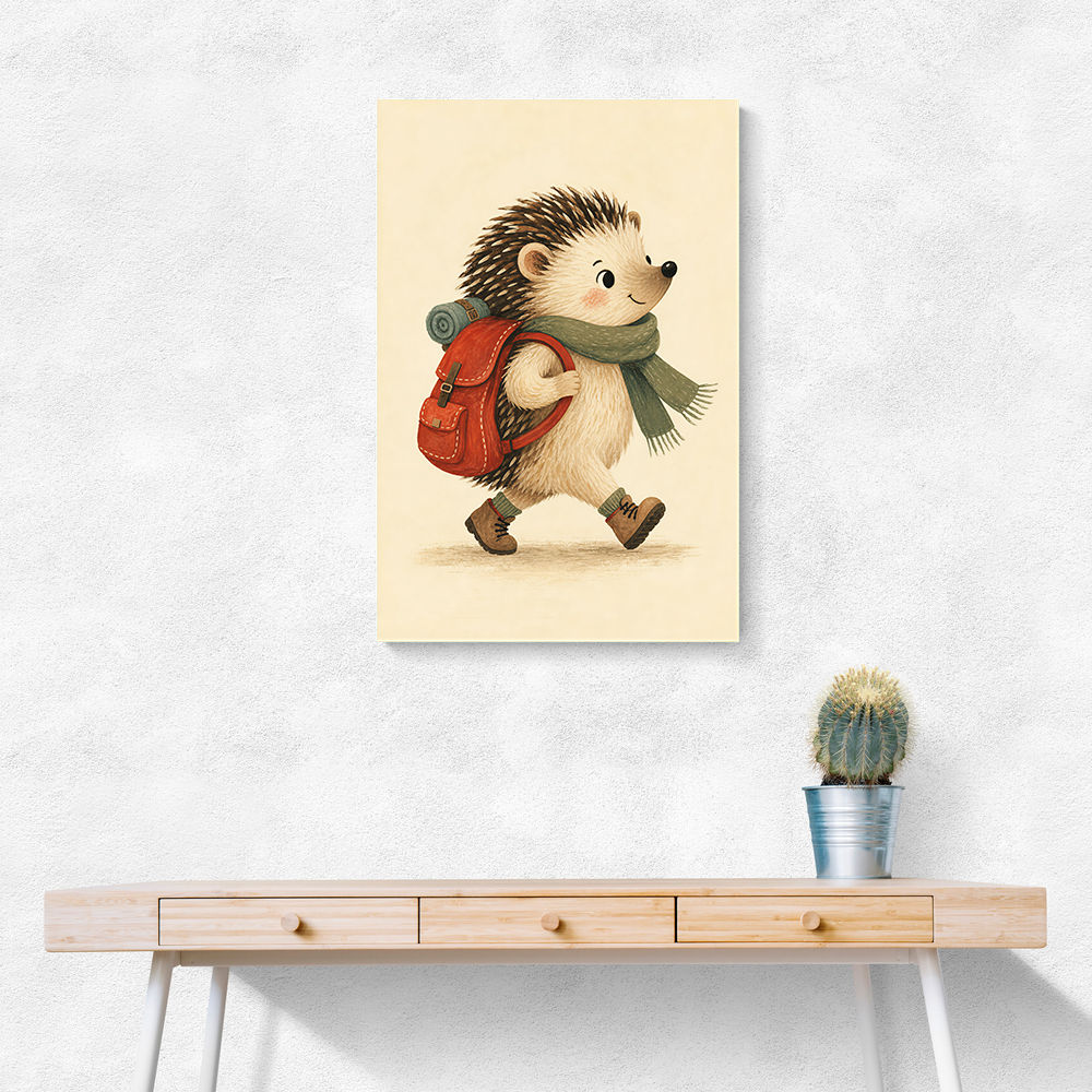 Hedgehog With Backpack