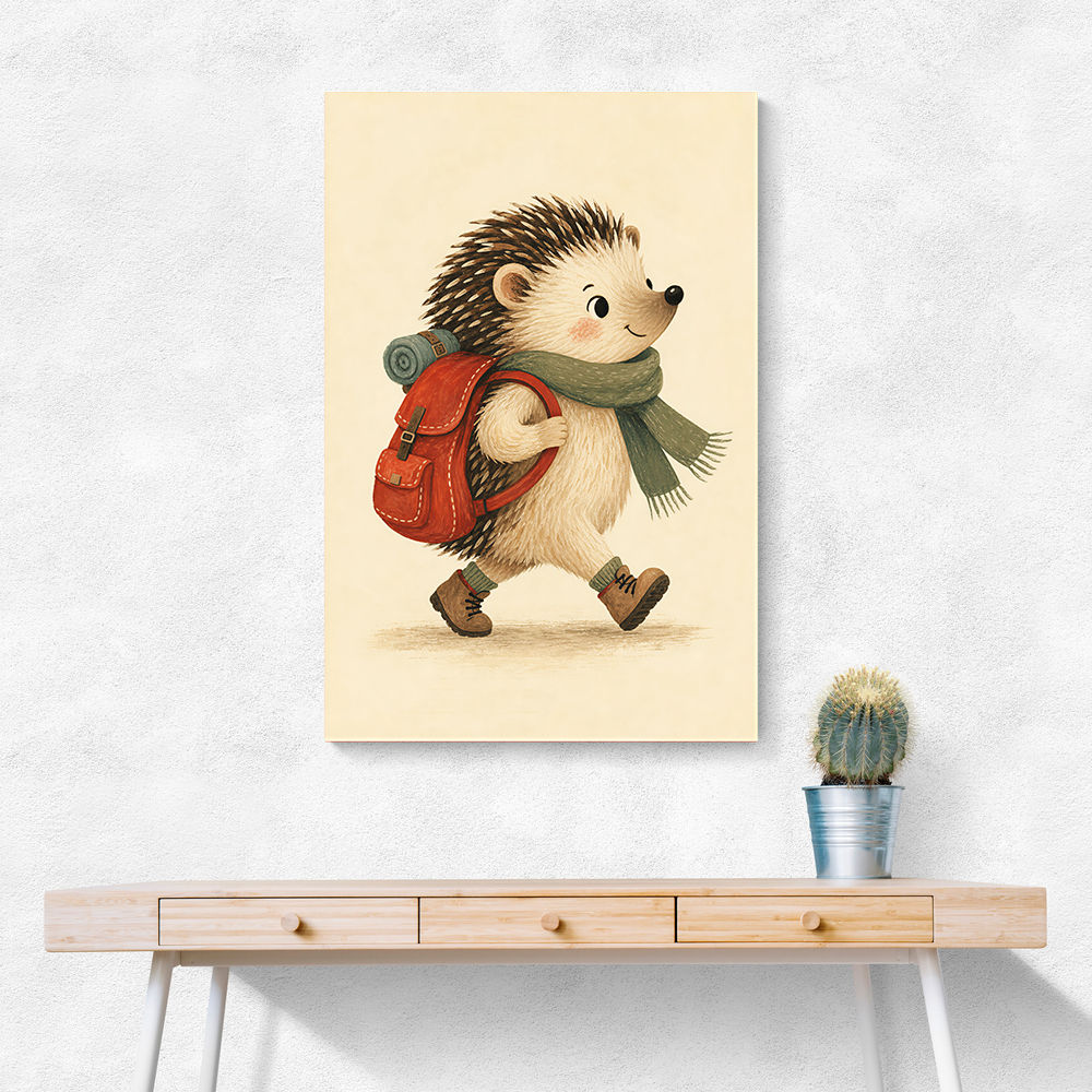 Hedgehog With Backpack