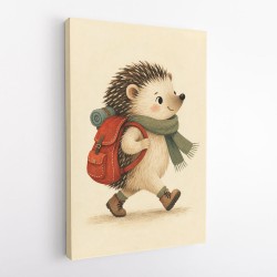 Hedgehog With Backpack