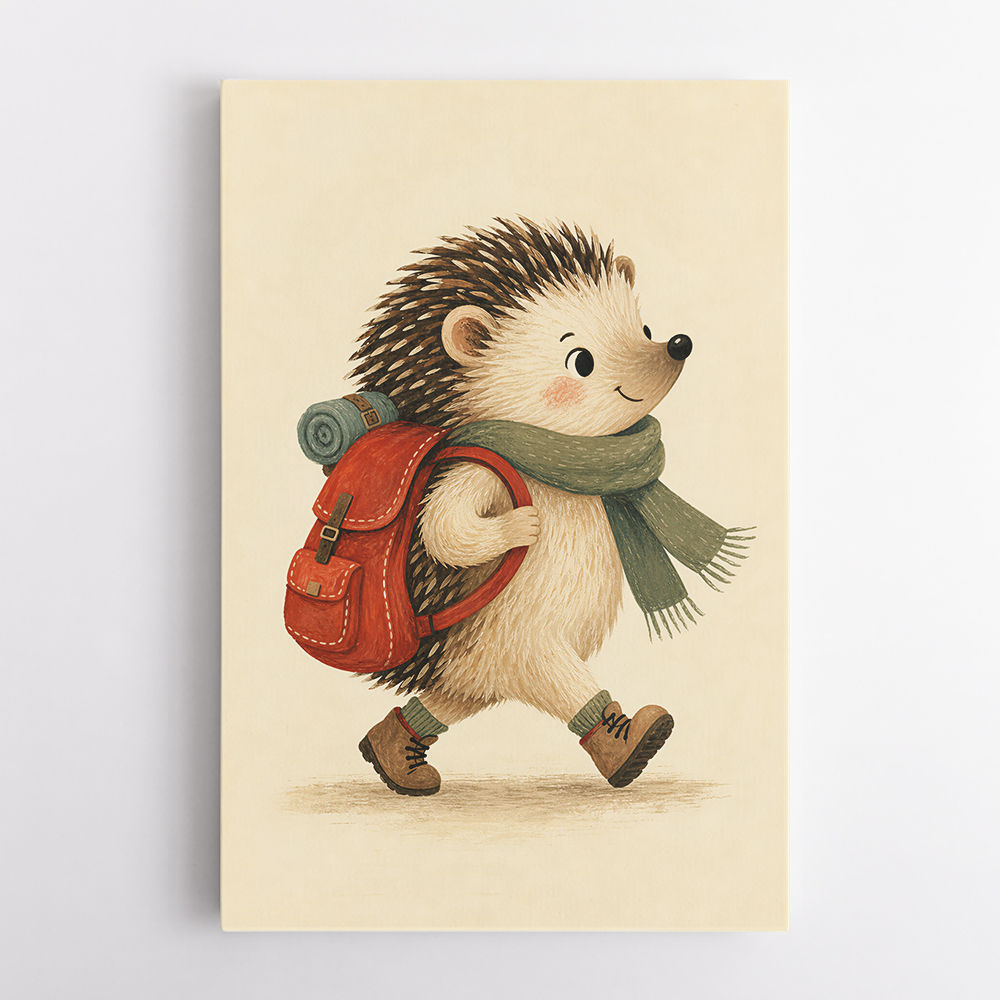 Hedgehog With Backpack