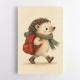 Hedgehog With Backpack