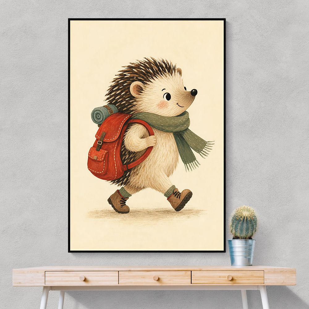 Hedgehog With Backpack
