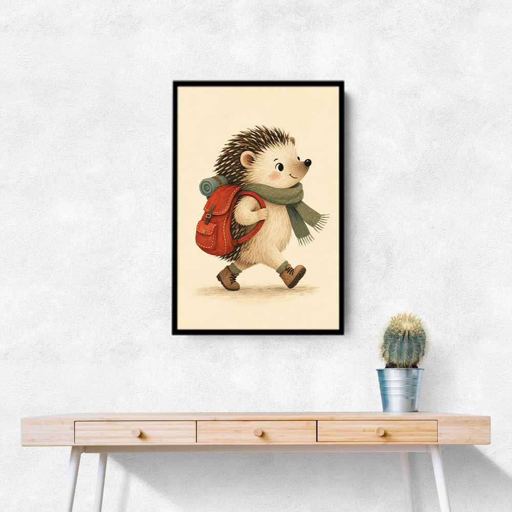 Hedgehog With Backpack