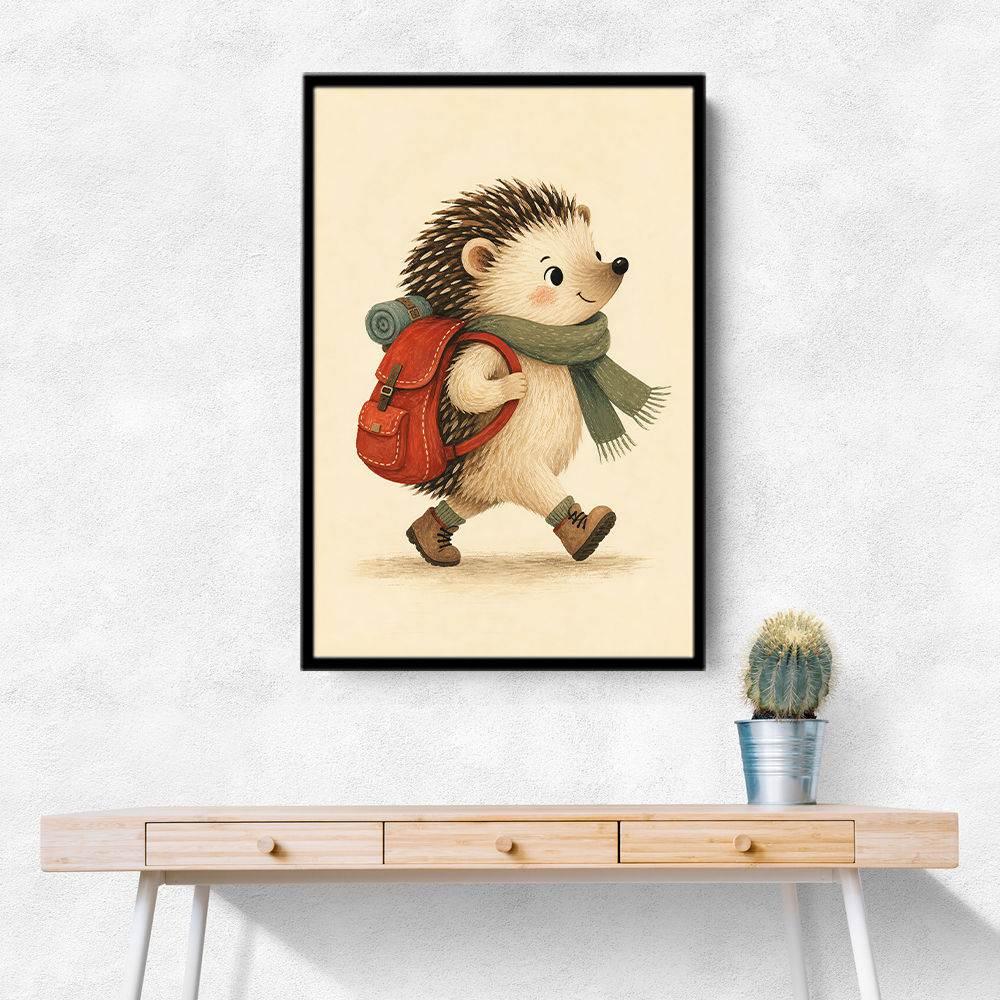 Hedgehog With Backpack