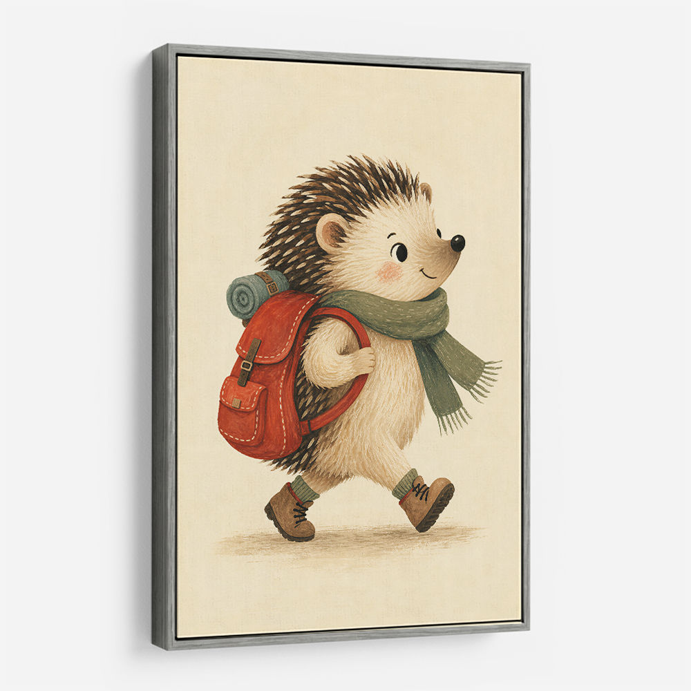 Hedgehog With Backpack