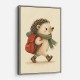 Hedgehog With Backpack
