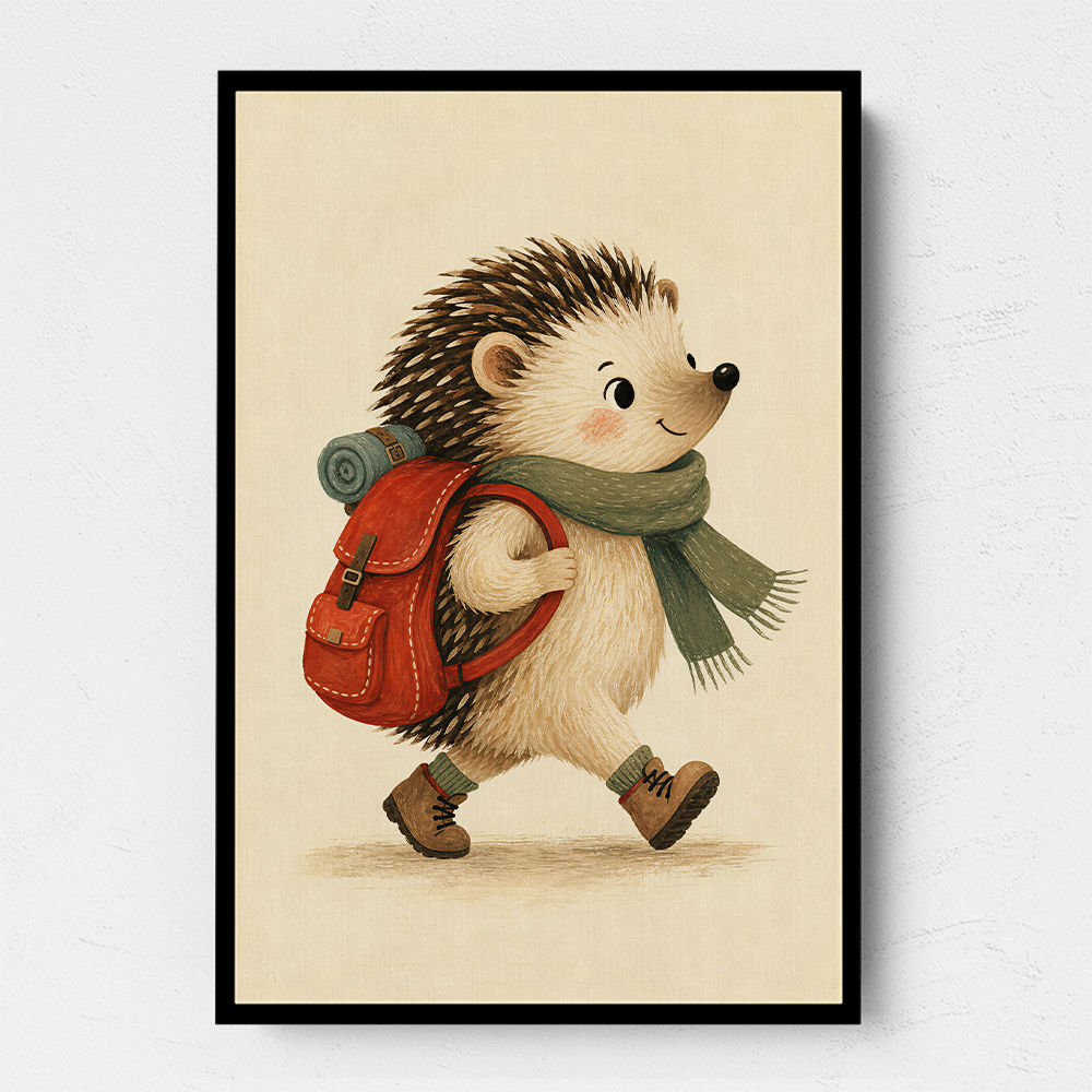 Hedgehog With Backpack