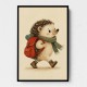Hedgehog With Backpack
