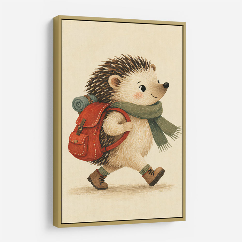 Hedgehog With Backpack