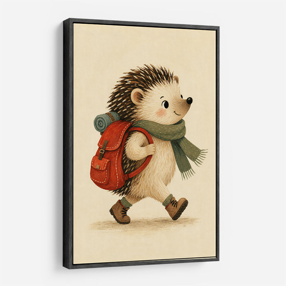 Hedgehog With Backpack