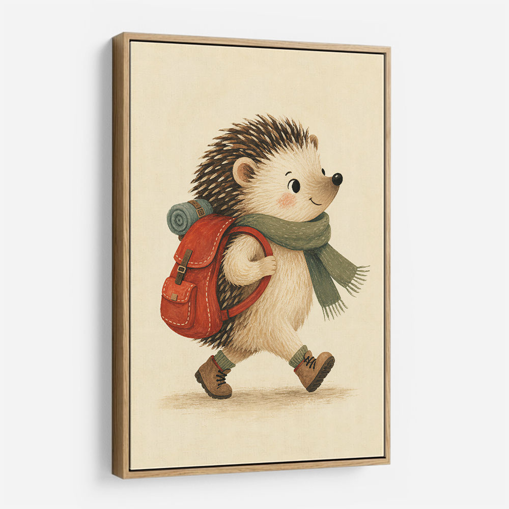 Hedgehog With Backpack