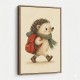 Hedgehog With Backpack