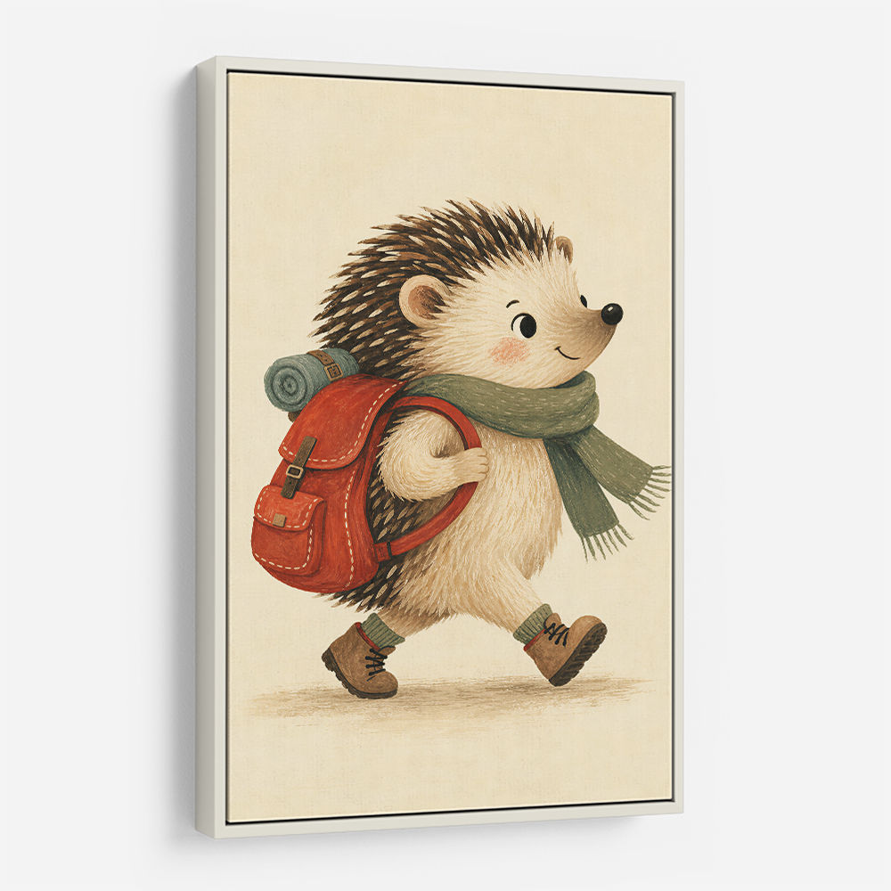 Hedgehog With Backpack