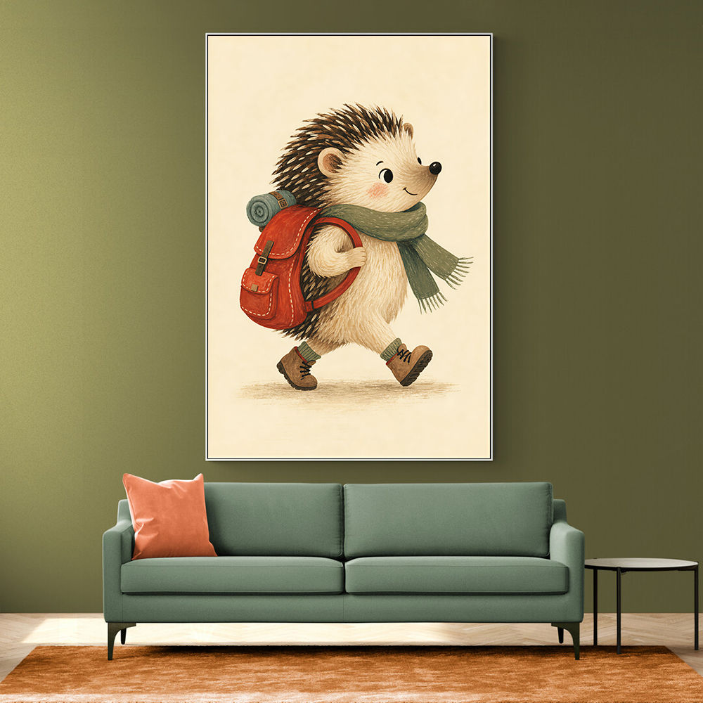Hedgehog With Backpack