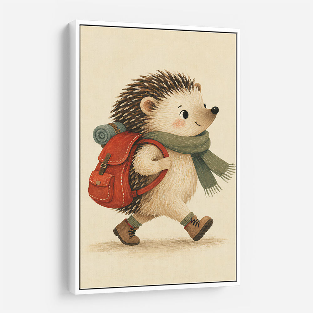 Hedgehog With Backpack
