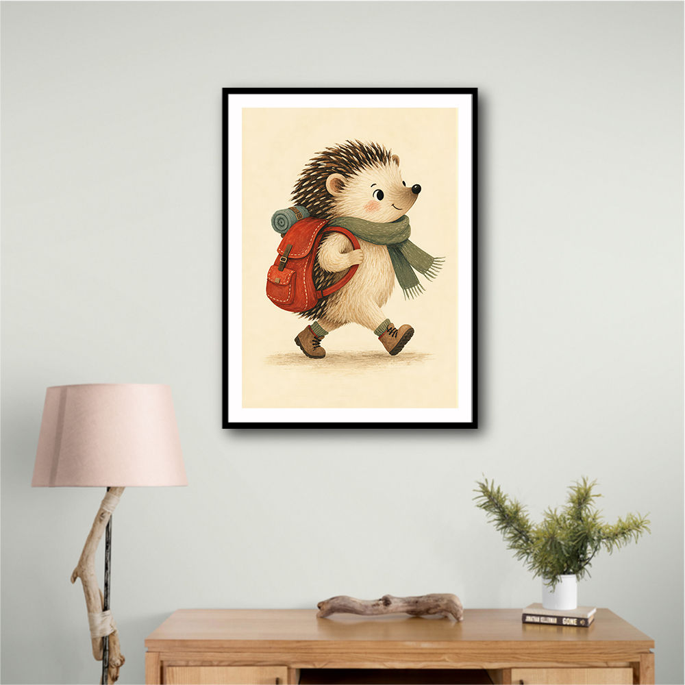 Hedgehog With Backpack