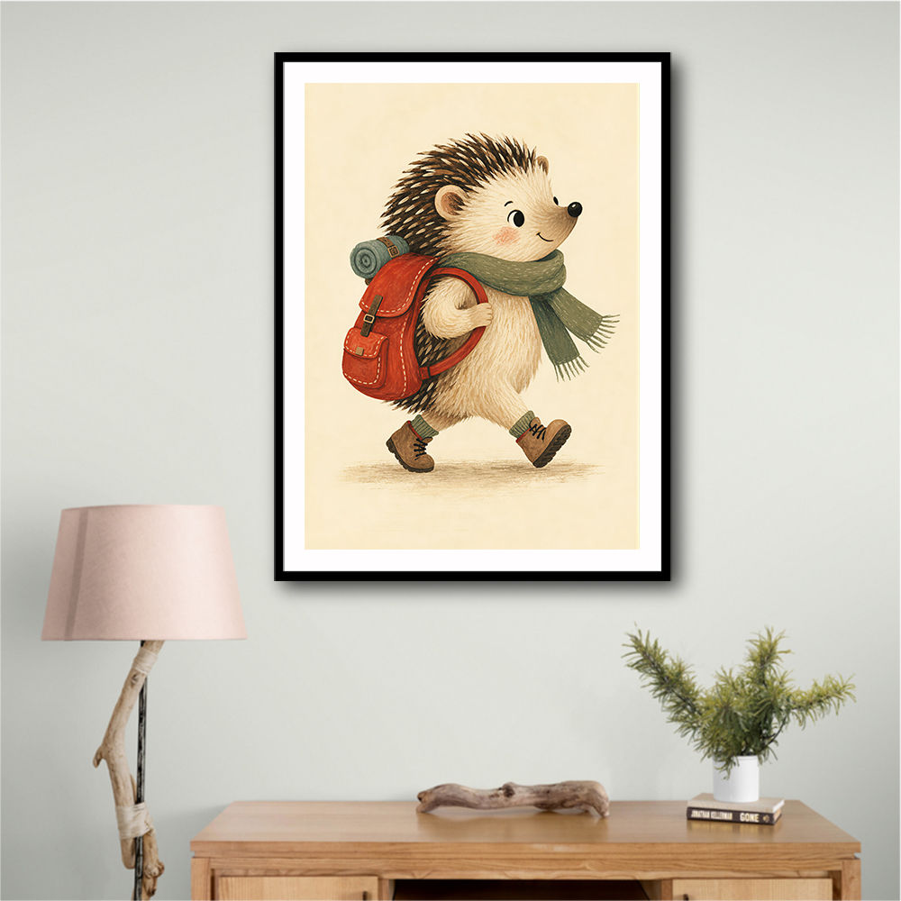Hedgehog With Backpack