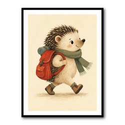 Hedgehog With Backpack