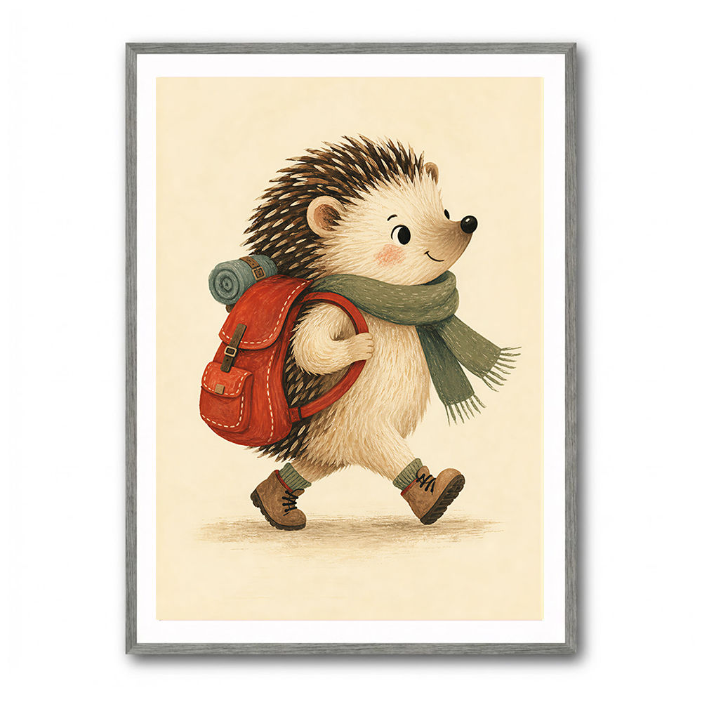 Hedgehog With Backpack