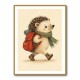 Hedgehog With Backpack