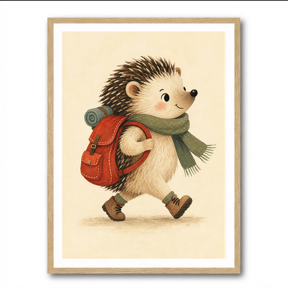 Hedgehog With Backpack