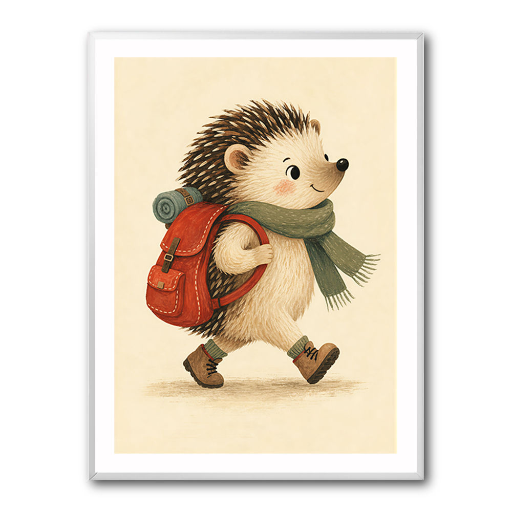 Hedgehog With Backpack