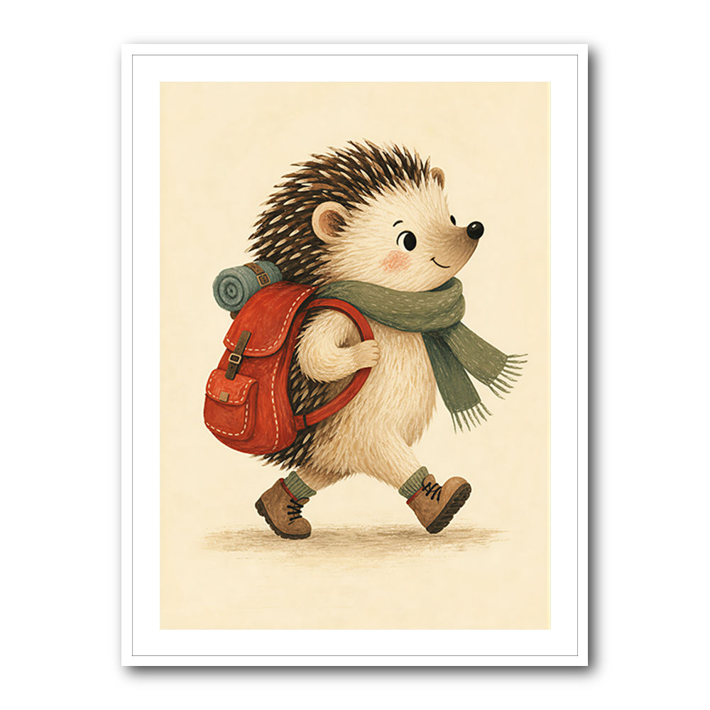 Hedgehog With Backpack