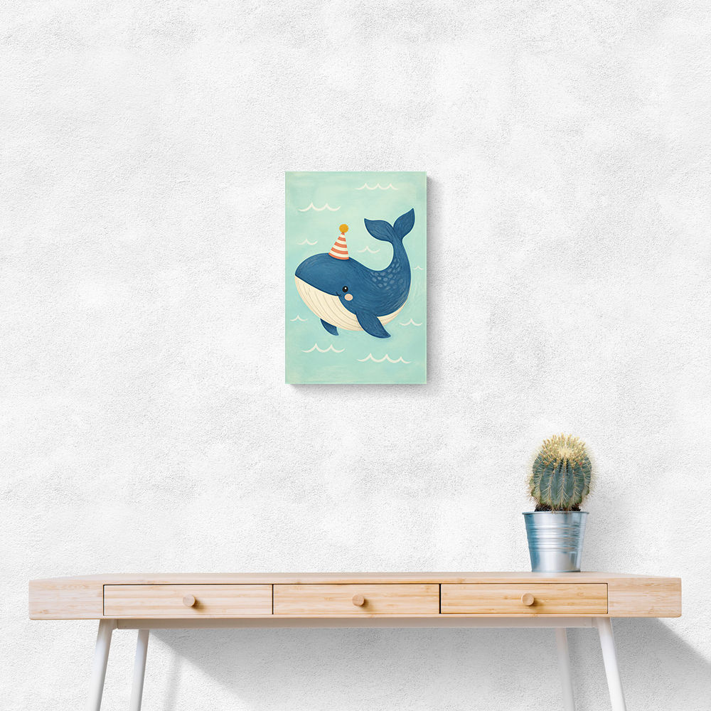 Whale With Party Hat