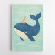 Whale With Party Hat