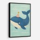 Whale With Party Hat