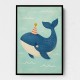 Whale With Party Hat
