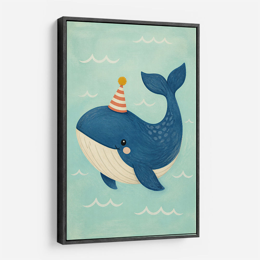 Whale With Party Hat