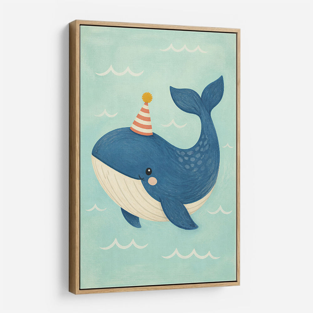 Whale With Party Hat
