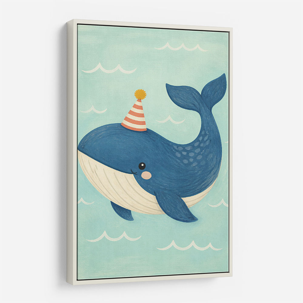 Whale With Party Hat