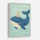 Whale With Party Hat