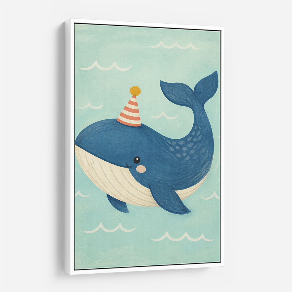 Whale With Party Hat