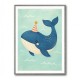 Whale With Party Hat