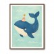 Whale With Party Hat