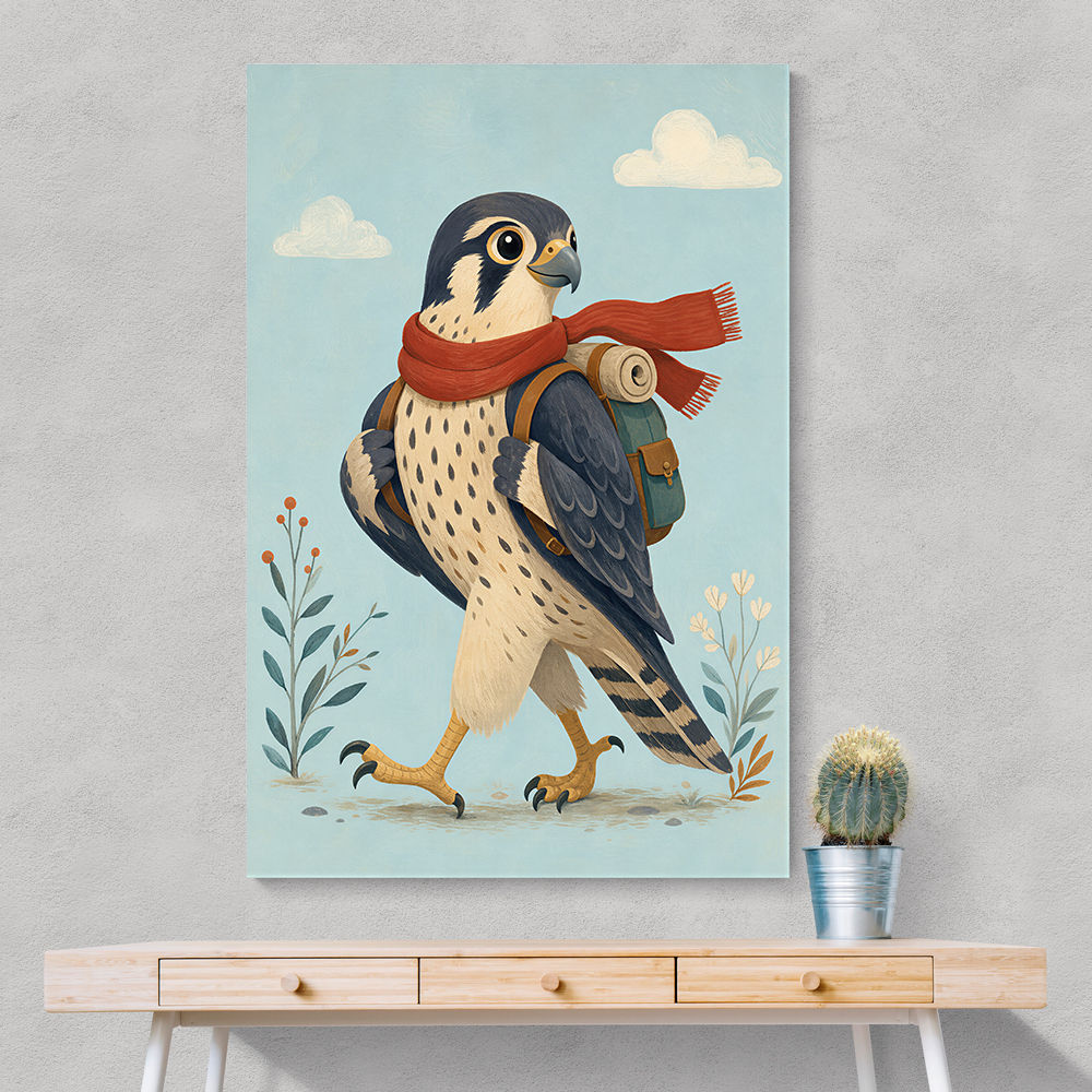 Falcon With Backpack