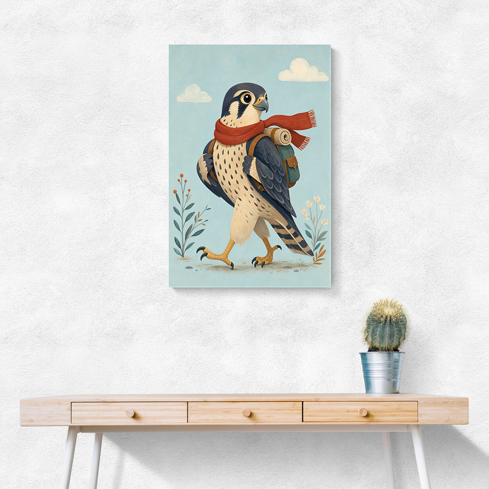 Falcon With Backpack