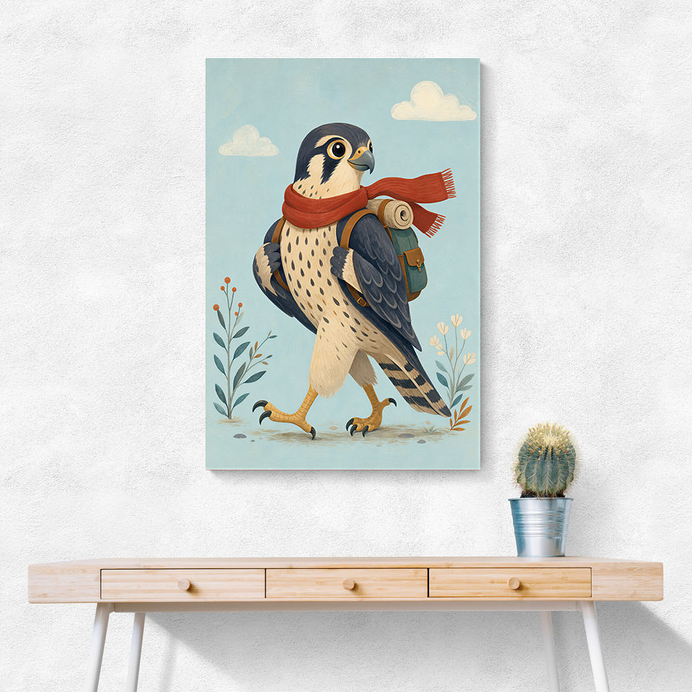Falcon With Backpack